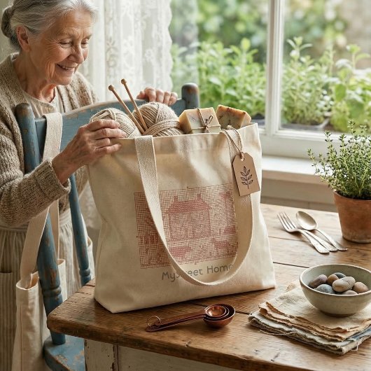 Sac fourre-tout brodé à la main