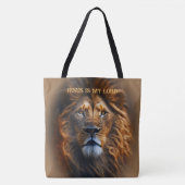 Sac fourre-tout Brown clair Jésus est mon Seigneur (Devant)