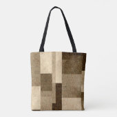 Sac fourre-tout Brown Et Beige Élégant Tons Terre (Dos)