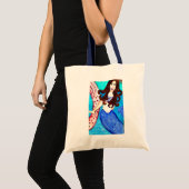 sac fourre-tout brunette mermaid (Devant (produit))