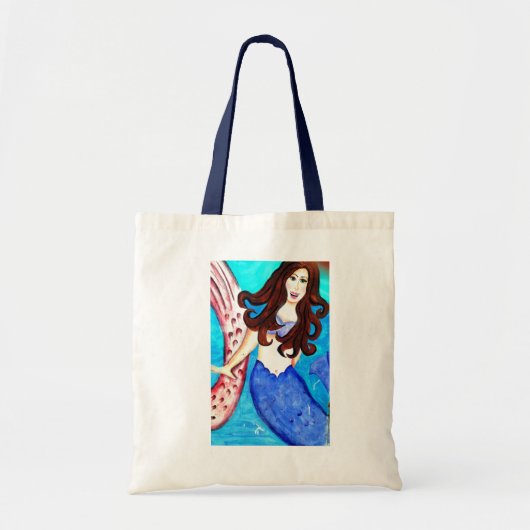 sac fourre-tout brunette mermaid (Devant)