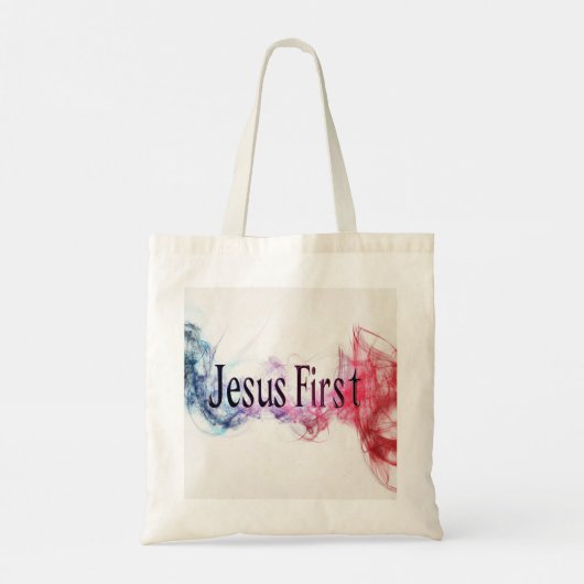 Sac Fourre-tout Budget Jesus First double face (Dos)