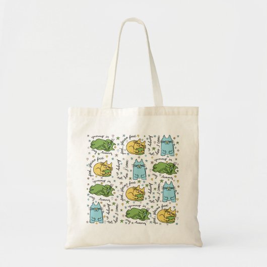 Sac fourre-tout budgétaire "Kitty, Kitty" (Devant)