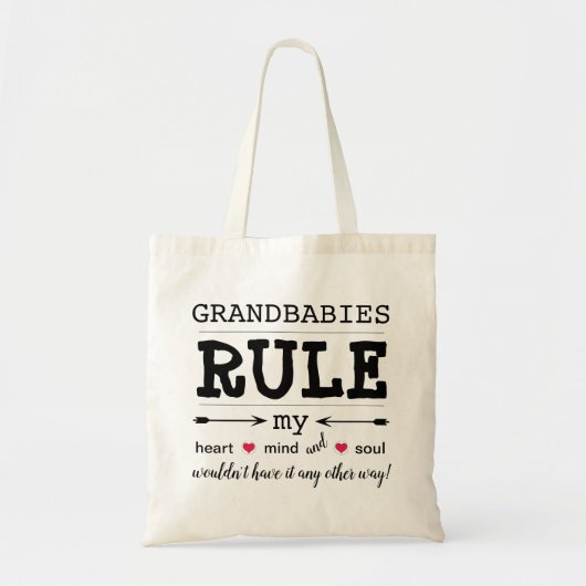 sac fourre-tout budgétaire "La règle des bébés" (Devant)