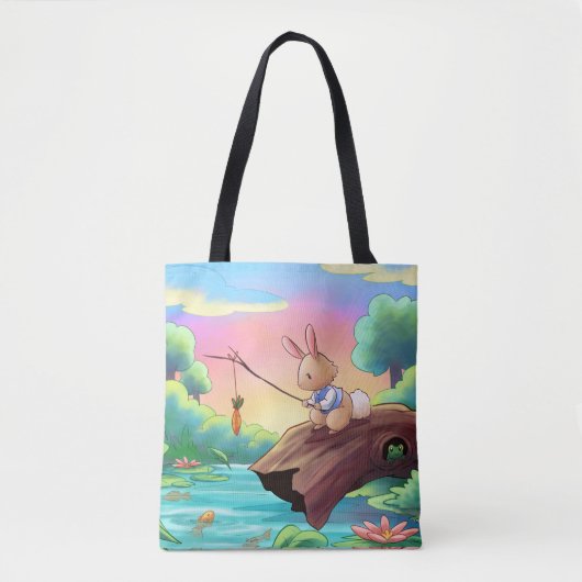 Sac fourre-tout Bunny de livre (Devant)