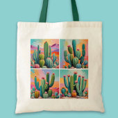 Sac fourre-tout Cactus coloré