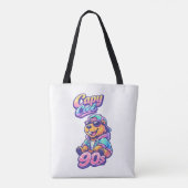 Sac fourre-tout capybara cool rétro 90 (Dos)