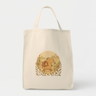 Sac fourre-tout Capybara mignon | Retour à l'école