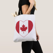 Sac fourre-tout cardiaque du drapeau du Canada (De près)