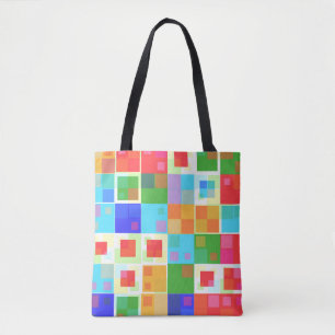 sac fourre-tout carré abstrait