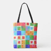 sac fourre-tout carré abstrait (Dos)