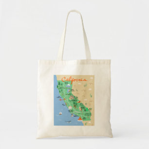 Sac fourre-tout cartographique de Californie