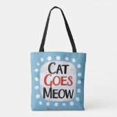 Sac fourre-tout Cat Goes Meow (Dos)