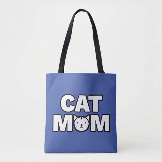 SAC FOURRE-TOUT CAT MOM (bleu) (Devant)