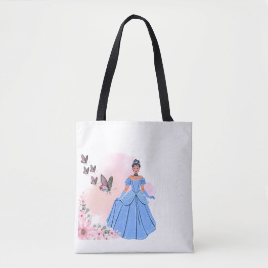 Sac fourre-tout Cendrillon - Design floral Whimsic (Devant)