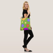 Sac fourre-tout Cercles Rétro Funky Géométriques C (Sur le modèle)