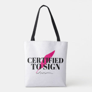 Sac fourre-tout Certifié Pour Signer