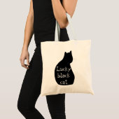 Sac fourre-tout chanceux à chat noir (Devant (produit))