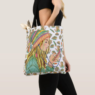 Sac fourre-tout chapeau bohème fille