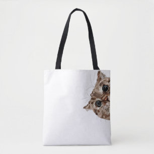 Sac fourre-tout chat amusant
