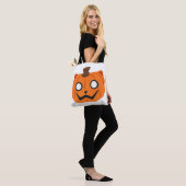 Sac fourre-tout chat citrouille Jack-O-Lantern Hal (Sur le modèle)