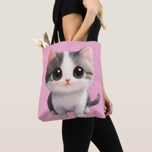 Sac fourre-tout Chat Cute Kawaii - Cadeau Adorable