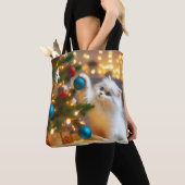 Sac fourre-tout chat de Noël mignon (De près)