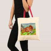 Sac fourre-tout chat de plage (Devant (produit))