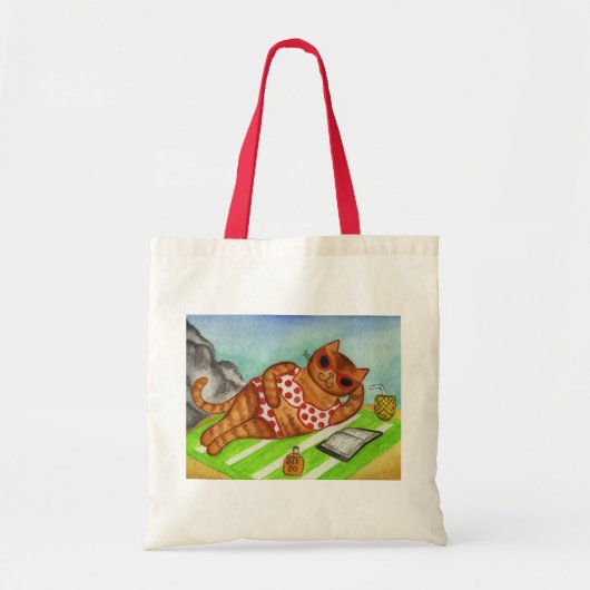 Sac fourre-tout chat de plage (Devant)