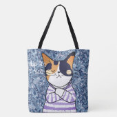 Sac fourre-tout chat drôle (Dos)