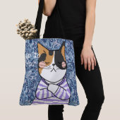 Sac fourre-tout chat drôle (De près)