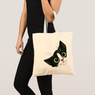 Sac fourre-tout chat drôle