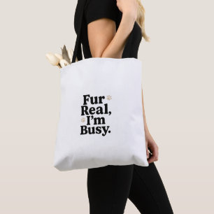 Sac fourre-tout chat drôle – "Pour de vrai, je sui