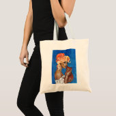 Sac fourre-tout chat maman collage multimédia - Ne (Devant (produit))