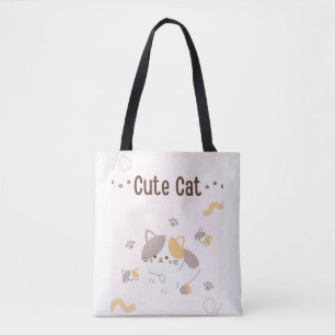 Sac fourre-tout Chat Mignon Sac en toile Chat Ka