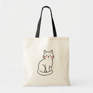 Sac fourre-tout chat minimaliste – Design de chato