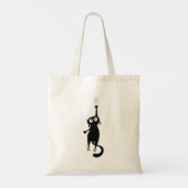 Sac fourre-tout chat noir mignon | Sac de courses (Dos)