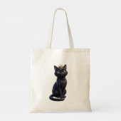 Sac fourre-tout chat noir royal (Dos)
