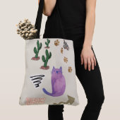 Sac fourre-tout Chat Poisson Cactus Paws Meow (De près)