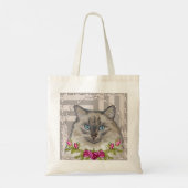 Sac fourre-tout chat Ragdoll Roses (Dos)