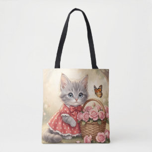 sac fourre-tout chaton adorable