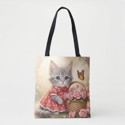 sac fourre-tout chaton adorable (Devant)