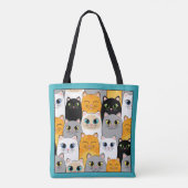 Sac fourre-tout Chats heureux (Dos)