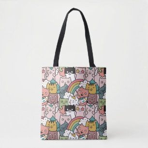 Sac fourre-tout chats mignons