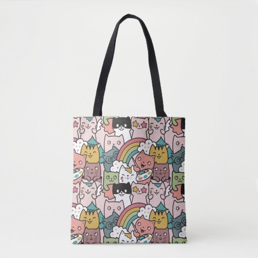 Sac fourre-tout chats mignons (Devant)