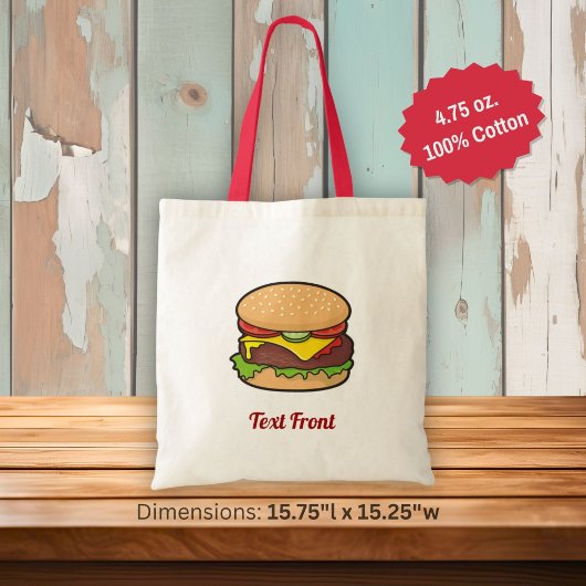 Sac fourre-tout cheeseburger