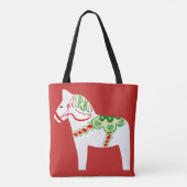 Sac fourre-tout Cheval de Dala Blanc (Dos)