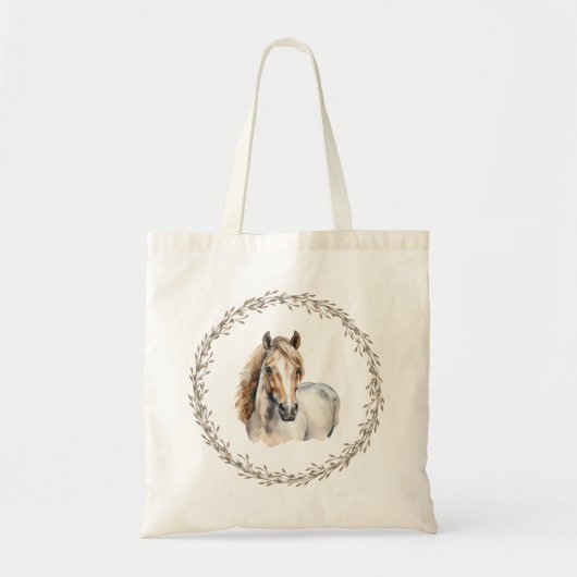 Sac fourre-tout Cheval Gris (Devant)