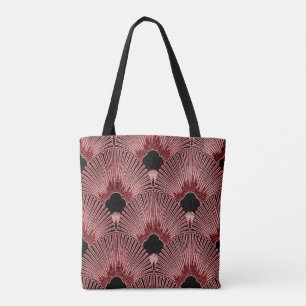 Sac fourre-tout chic à conception de fan d'art