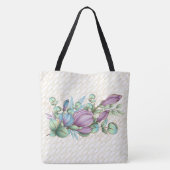 Sac fourre-tout chic à monogramme fleuri peint (Dos)